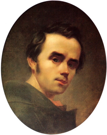 Taras Shevchenko selfportrait oil 1840